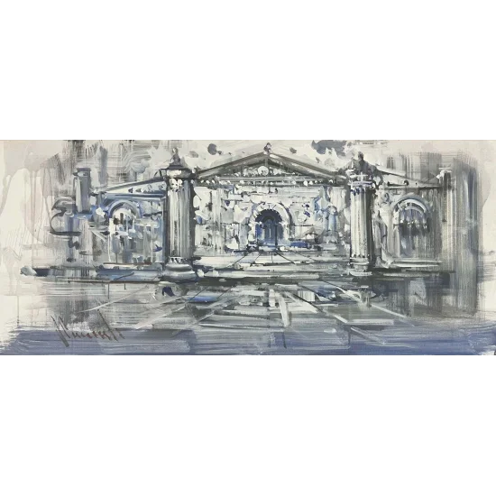 Tarihin Mavisi Yağlı Boya Tablosu