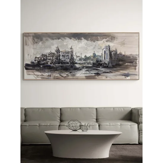 Taşta Kalan Zaman Yağlı Boya Tablosu