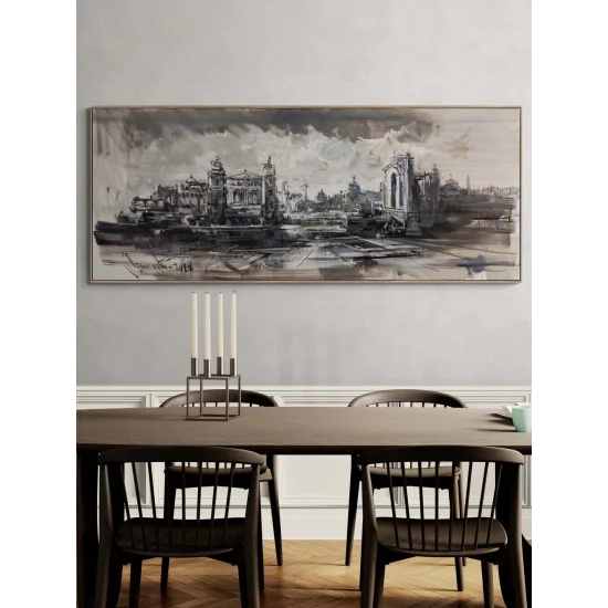 Taşta Kalan Zaman Yağlı Boya Tablosu