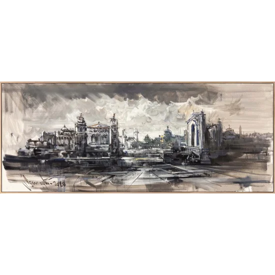 Taşta Kalan Zaman Yağlı Boya Tablosu