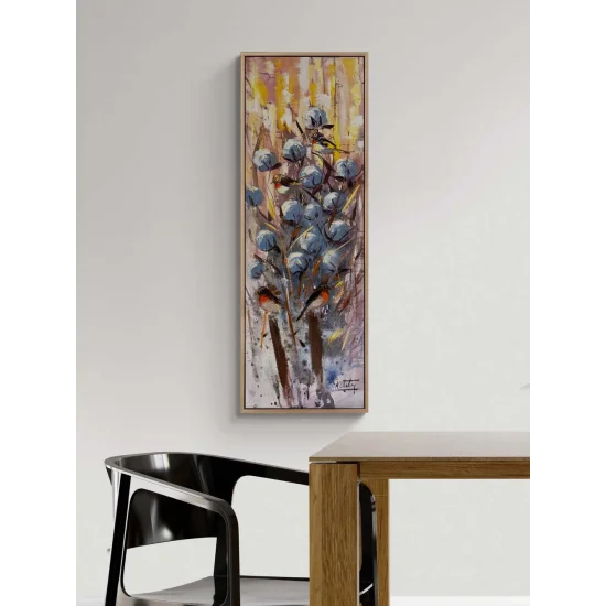 Toprağın Beyaz Hatırası Yağlı Boya Tablosu