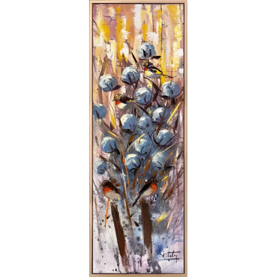 Toprağın Beyaz Hatırası Yağlı Boya Tablosu