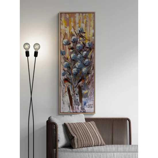 Toprağın Beyaz Hatırası Yağlı Boya Tablosu