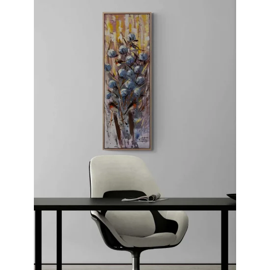 Toprağın Beyaz Hatırası Yağlı Boya Tablosu