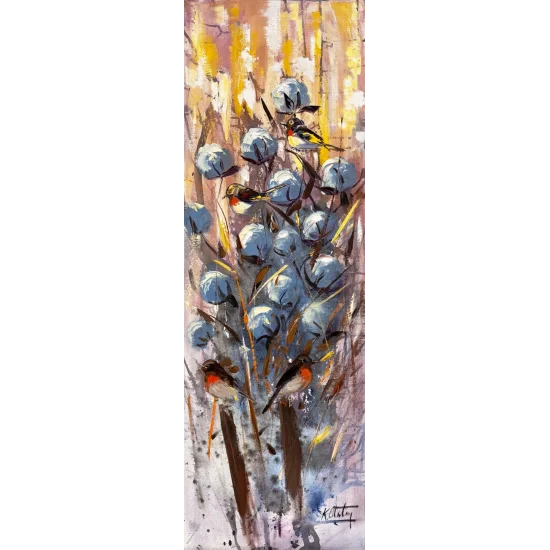 Toprağın Beyaz Hatırası Yağlı Boya Tablosu