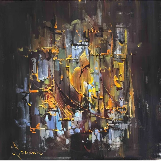 Toprağın Oyunu Yağlı Boya Tablosu