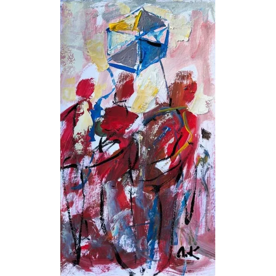 Dance of the Kite Oil Painting
