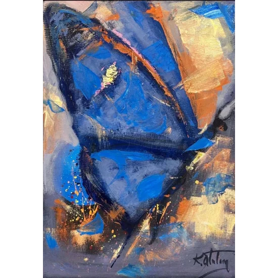 Uçuşun İzinde Yağlı Boya Tablosu