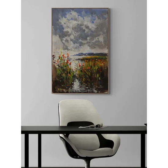 Ufka Akan Bahar Yağlı Boya Tablosu