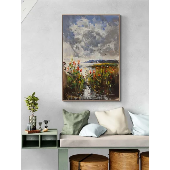 Ufka Akan Bahar Yağlı Boya Tablosu