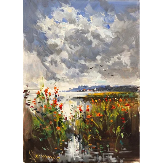 Ufka Akan Bahar Yağlı Boya Tablosu