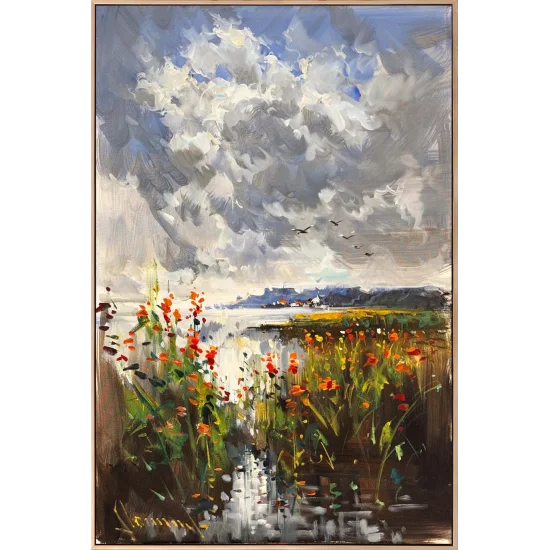 Ufka Akan Bahar Yağlı Boya Tablosu