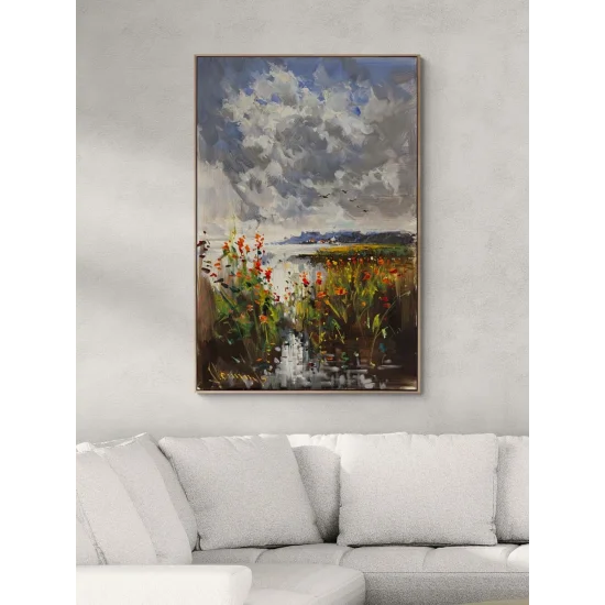 Ufka Akan Bahar Yağlı Boya Tablosu