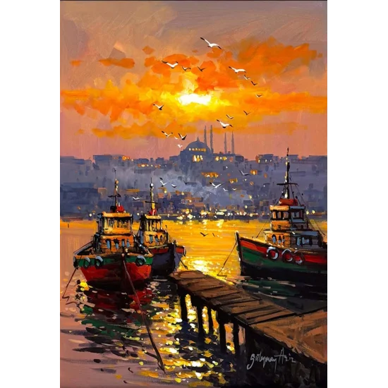 Ufka Doğru Boğaz Yağlı Boya Tablosu