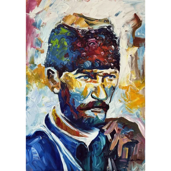 Ulu Önder Atatürk Yağlı Boya Tablosu