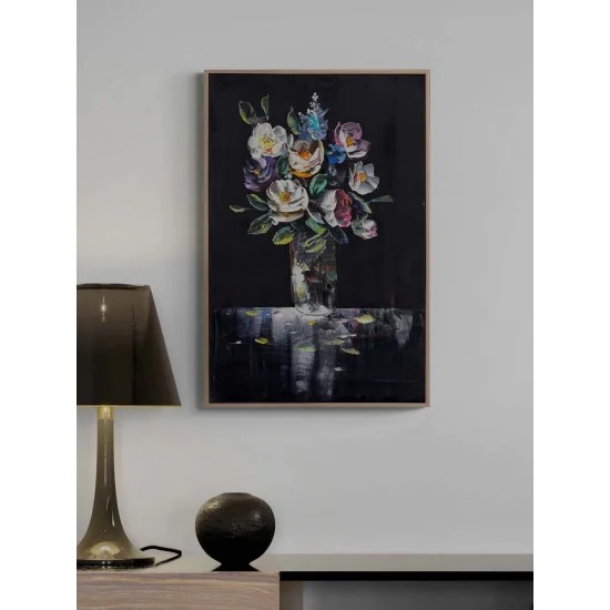 Vazoda Renk Cümbüşü Yağlı Boya Tablosu