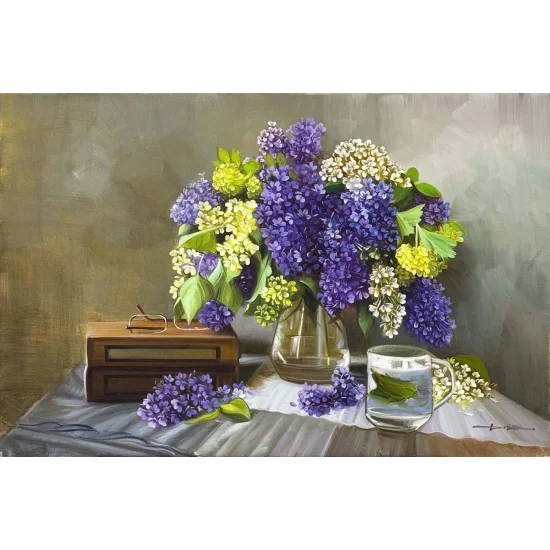 Purity in a Vase Oil Painting