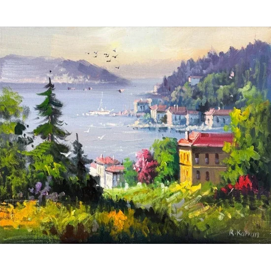 Yalılarda Arasından Yağlı Boya Tablosu