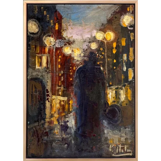 Yalnız Sokaklar Yağlı Boya Tablosu