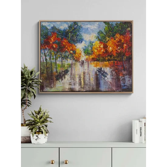 Yazdan Sonbahara Yolculuk Yağlı Boya Tablosu