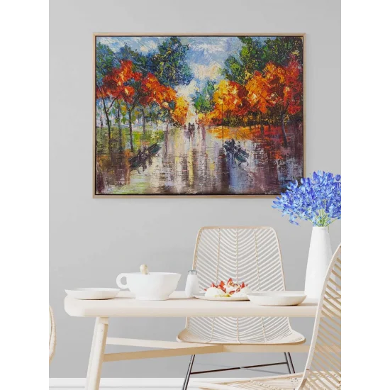 Yazdan Sonbahara Yolculuk Yağlı Boya Tablosu