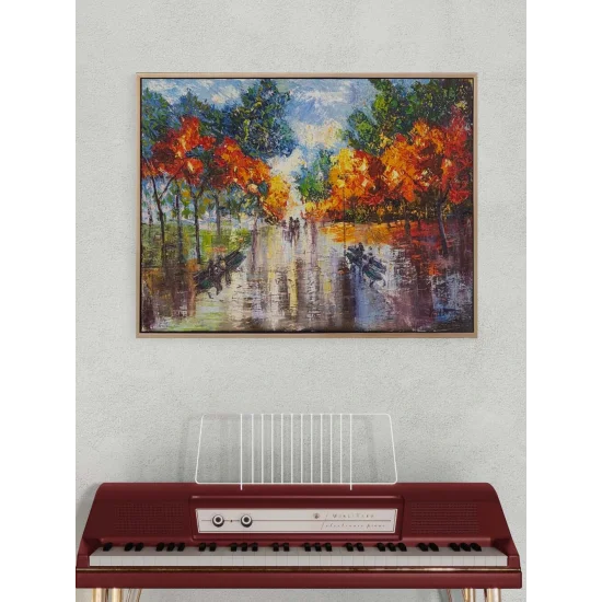 Yazdan Sonbahara Yolculuk Yağlı Boya Tablosu