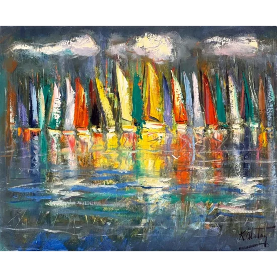Time to Sail Oil Painting
