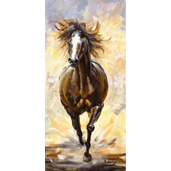 Yılkı Atı Yağlı Boya Tablosu