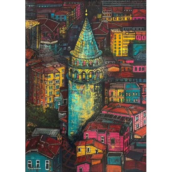 The Time Traveler of Galata Oil Painting
