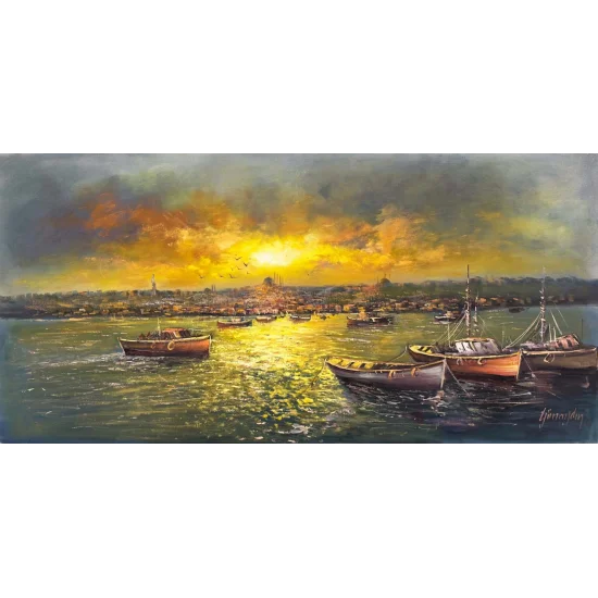Istanbul Against Time Oil Painting