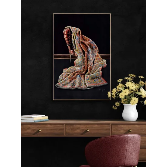 Zamana Serilmiş Desen Yağlı Boya Tablosu