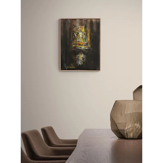 Zamanın Düşsel Dokusu Yağlı Boya Tablosu