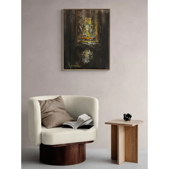 Zamanın Düşsel Dokusu Yağlı Boya Tablosu