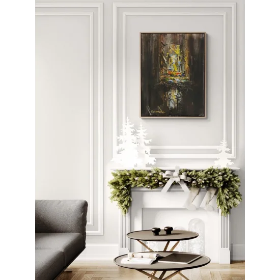 Zamanın Düşsel Dokusu Yağlı Boya Tablosu