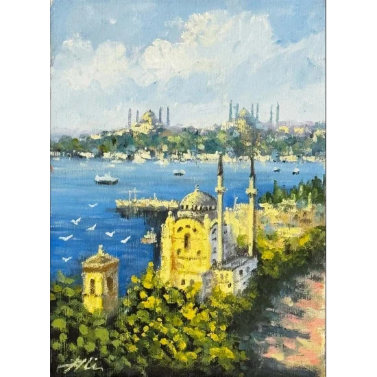 Zamanın İçinde Ortaköy Yağlı Boya Tablosu