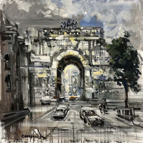 Zamanın Kapısı Yağlı Boya Tablosu