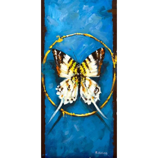 Zamanın Kelebeği Yağlı Boya Tablosu