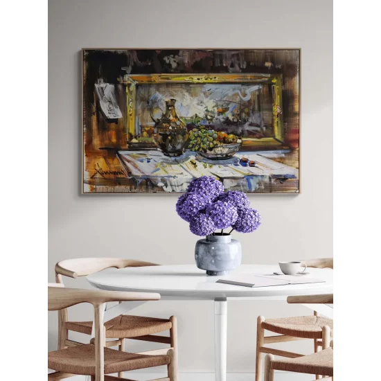 Zamanın Masası Yağlı Boya Tablosu