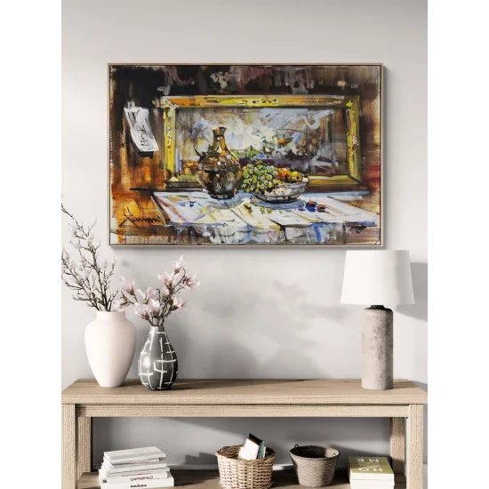 Zamanın Masası Yağlı Boya Tablosu