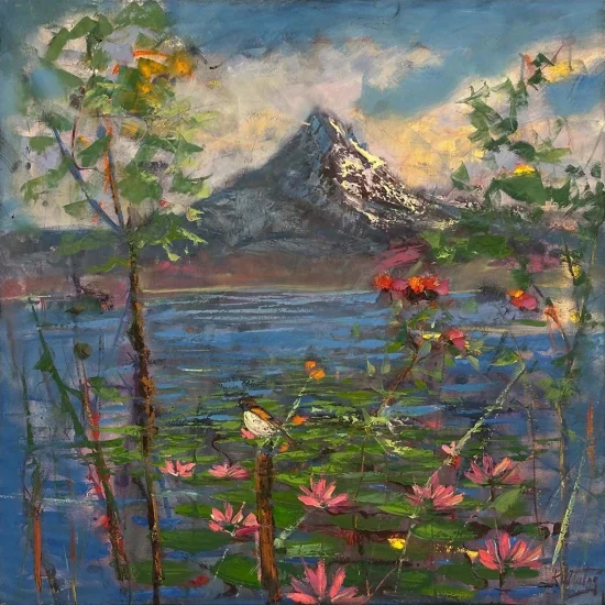 Zamanın Ötesinde Bir Orman Yağlı Boya Tablosu