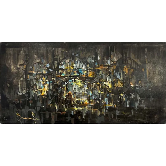 Zihin Haritası Yağlı Boya Tablosu