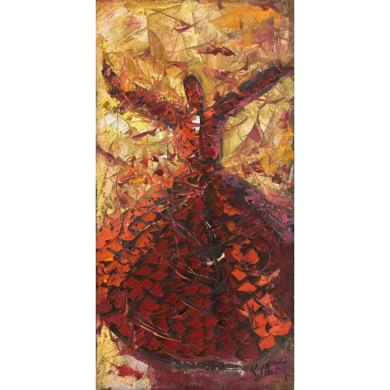 Zikri Semazen Yağlı Boya Tablosu