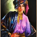 Persian Girl Oil Painting