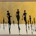 Linear Figures Oil Painting
