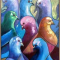 Fruit Dove Oil Painting