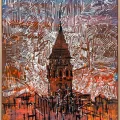 Traces of Galata Oil Painting