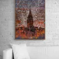 Traces of Galata Oil Painting