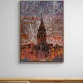 Traces of Galata Oil Painting