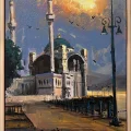 Ortaköy Cami Sessizlik Yağlı Boya Tablosu