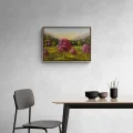 Among Pink Trees Oil Painting | Simurg Art Gallery